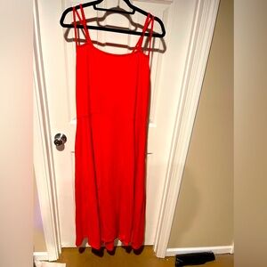 NWT Eloquii Orange Strappy Sleeveless Dress 22/24